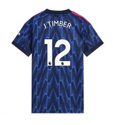 Arsenal Jurrien Timber #12 Bortatröja Dam 2025-26 Kortärmad